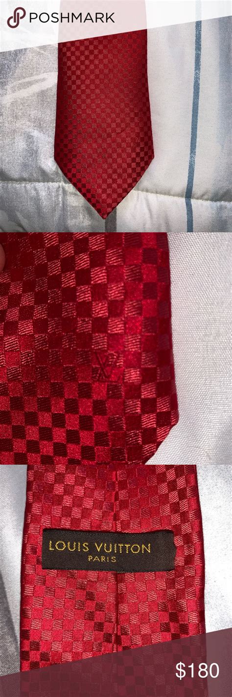 LOUIS VUITTON RED POWER TIE MINT CONDITION | Louis vuitton red, Louis ...