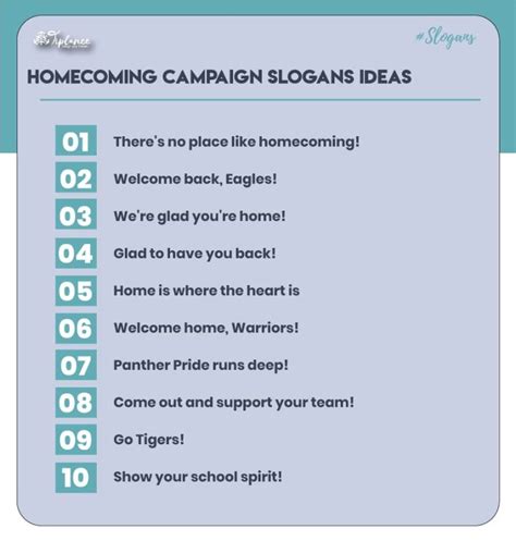 105+ Best Homecoming Campaign Slogans Sample & Ideas