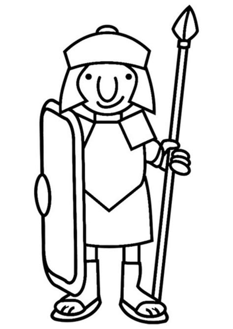 Roman Empire Drawing Easy : Roman Gladiator Coloring Pages By Joshua | Bodendwasuct