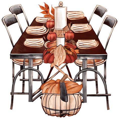 Industrial Thanksgiving Table Setting · Creative Fabrica