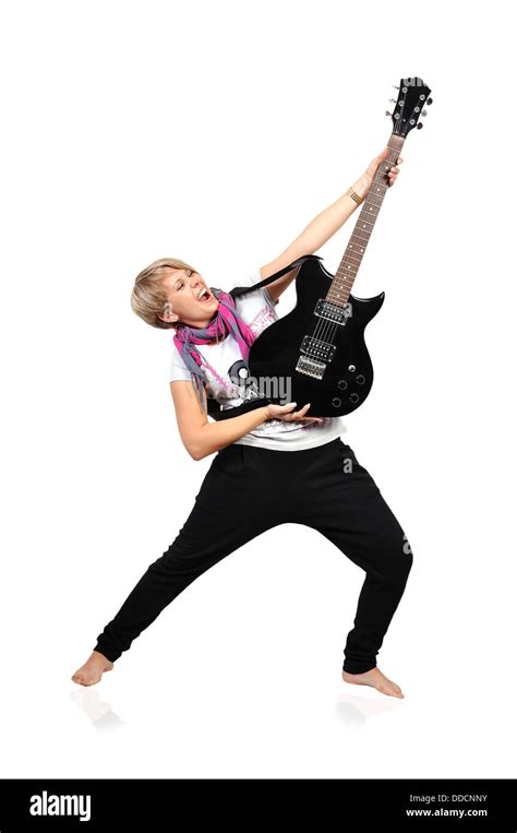 girl with guitar Stock Photo - Alamy