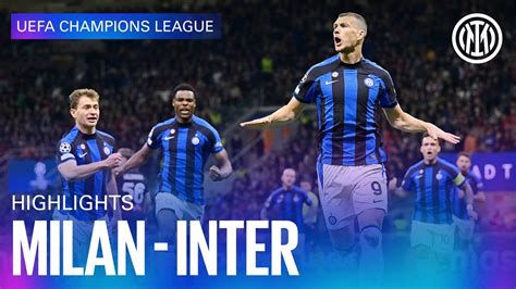 MILAN 0-2 INTER | HIGHLIGHTS | UEFA CHAMPIONS LEAGUE 22/23 ⚽⚫🔵🇮🇹 - YouTube