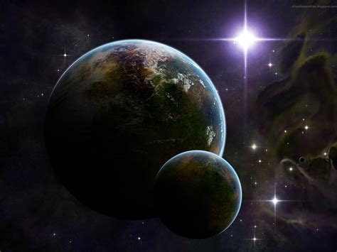 light, Outer, Space, Planets, Digital, Art, Bright Wallpapers HD ...