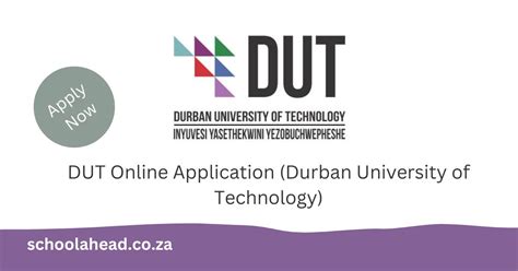 DUT Online Application (Durban University of Technology) - SchoolAhead