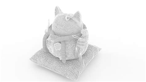 3D fortune cat - TurboSquid 2033882