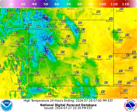 NOAA Graphical Forecast for Wyoming