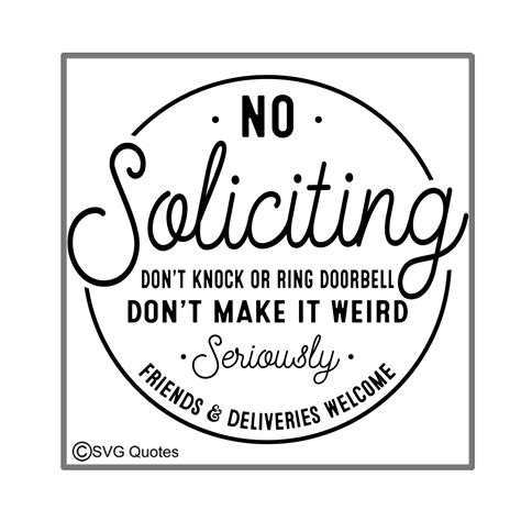 Funny No Soliciting Sign Printable