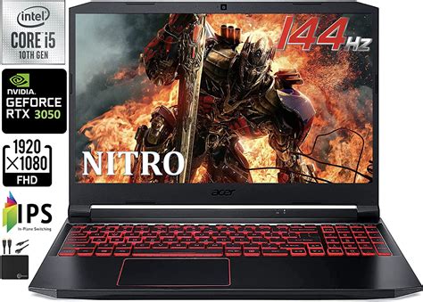 Acer Nitro 5 - i5-10300H · rtx 3050 75W · 15.6”, Full HD (1920 x 1080), 144 Hz, IPS · 256GB SSD ...