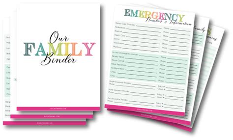 Family Emergency Binder - Free Printables to Create Your Own - Rock it Mama | Emergency binder ...