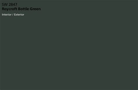 SW 2847 Roycroft Bottle Green (front door) | Green exterior paints, Sherwin williams paint ...