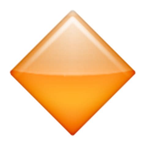 Large Orange Diamond Emoji - Copy & Paste - EmojiBase!