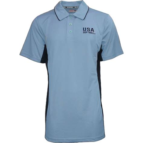 USA Softball Umpire Polo Powder Blue (#1030) – Official Gear