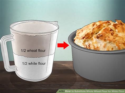 3 Ways to Substitute Whole Wheat Flour for White Flour - wikiHow