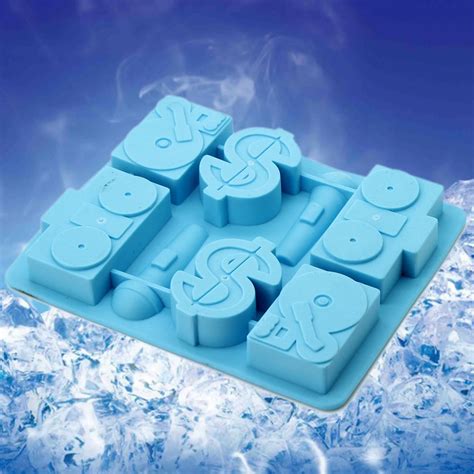 Silicone Ice Cream Mold DIY Creative Ice Cube Mold Silicone Ice Tray ...