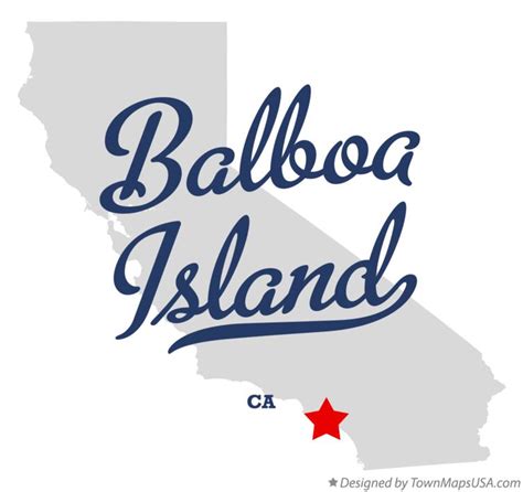 Map of Balboa Island, CA, California