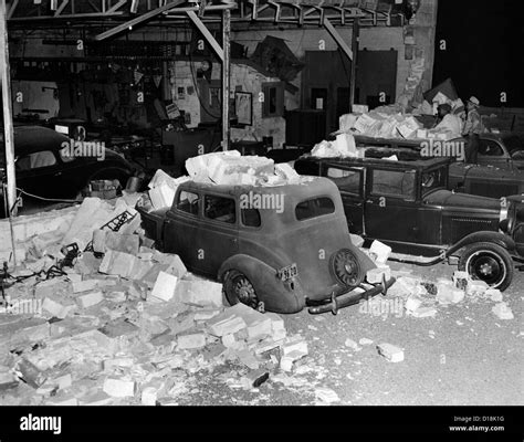 1933 Longbeach Earthquake damage. Southern California was hit by a ...