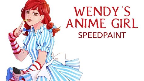 Wendy's Anime Girl Speedpaint - YouTube