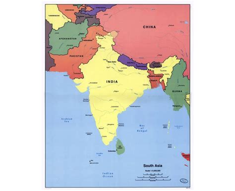 Maps of South Asia | Collection of maps of South Asia | Asia | Mapsland | Maps of the World