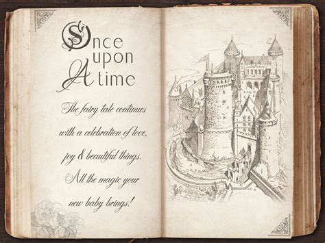 Once Upon a Time Story Book Backdrop Storybook Party Backdrop Banner – ubackdrop