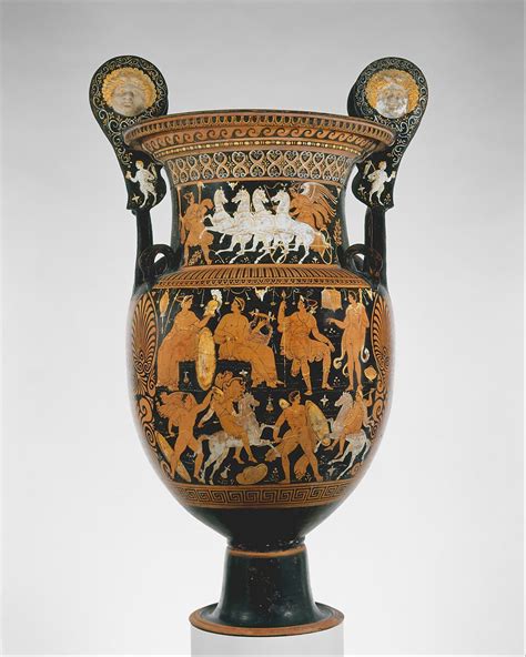 Attributed to the Capodimonte Painter | Terracotta volute-krater (vase ...