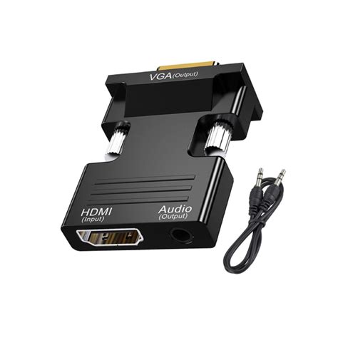 HDMI to VGA & Audio Adapter with Aux Cable - OTC.LK