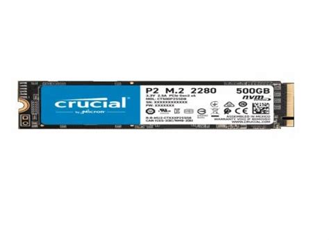 Crucial 500 Gb Nvme SSD, M.2 at Rs 2999 in Mumbai | ID: 2851724982297