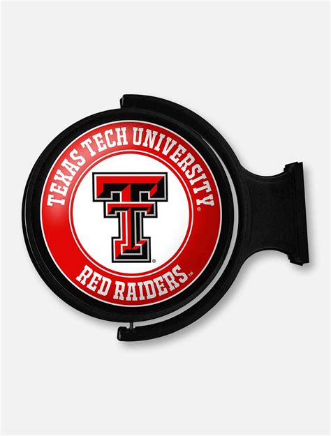 Texas Tech Illuminated Rotating Sign with Double T – Red Raider Outfitter