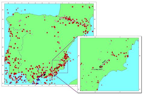 Lorca south-east Spain Earthquake | Magnitude 5.2 | 11 May 2011 | British Geological Survey (BGS)