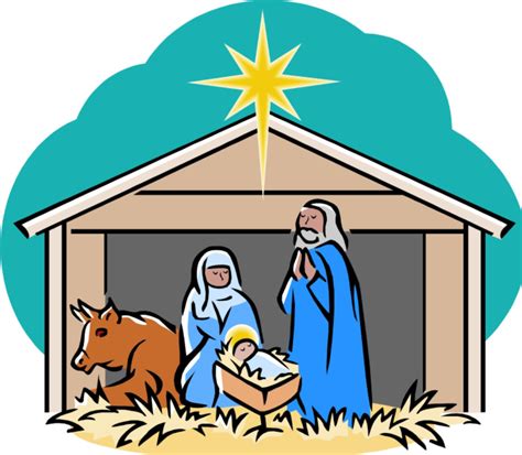 Download High Quality merry christmas clipart nativity scene ...