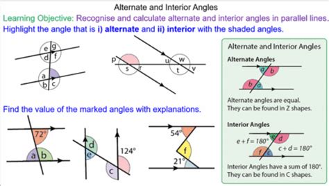 Angles in Parallel Lines and Polygons - Mr-Mathematics.com