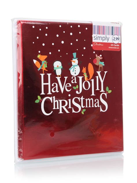 15 Simply Jolly Christmas Cards - Christmas Boxed Cards - Christmas ...