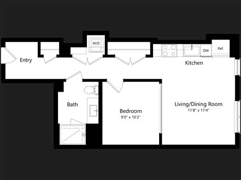 The MO Apartment 3D Floor Plans in Washington DC