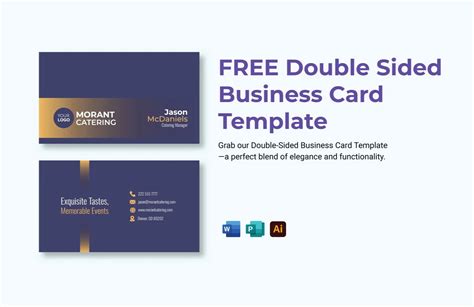 Free Double Sided Business Card Template - Download in Word, Illustrator, Publisher | Template.net