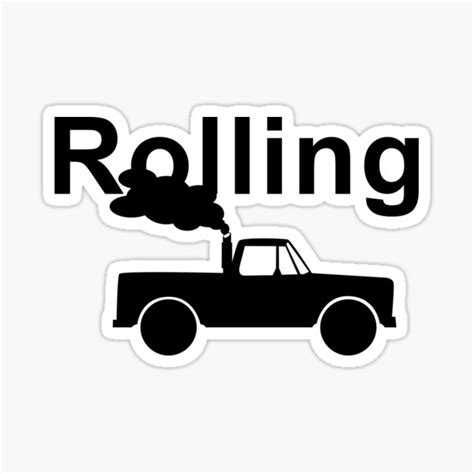 "Rolling Coal" Sticker for Sale by AFR-Design | Redbubble