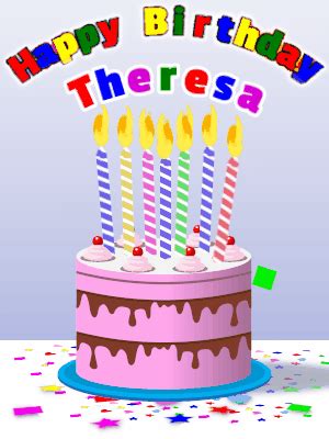 Happy Birthday Theresa GIF 8