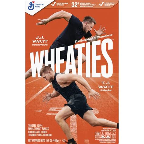 Watt brothers on Wheaties box: J.J., T.J featured on cereal box cover