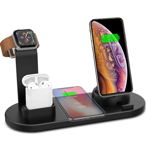 AMGRA Wireless Charger 4 in 1 Charging Station QI Fast Charger ...