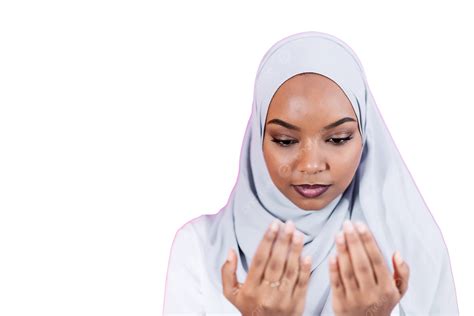 Traditional Prayer By An African Muslim Woman To God, Prayer, American ...