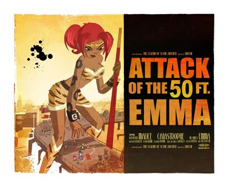 Attack of the 50ft Emma, an art print by Morja Moreau - INPRNT