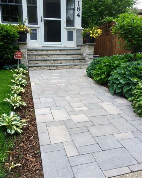 Stone Arch Landscapes on Instagram: “Laziano Paver Walkway & Custom Bluestone Stoop with Fond Du ...