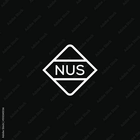 NUS 3 letter design for logo and icon.NUS monogram logo.vector ...