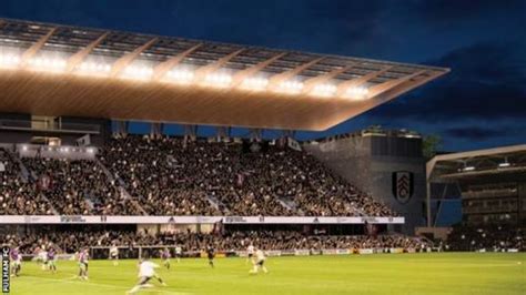 Craven Cottage: Fulham's Riverside Stand expansion plans approved - BBC ...