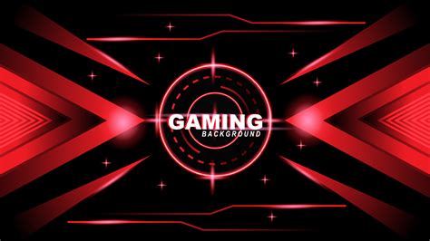 Abstract Red Futuristic Gaming Background, for banner or Offline stream 11115600 Vector Art at ...