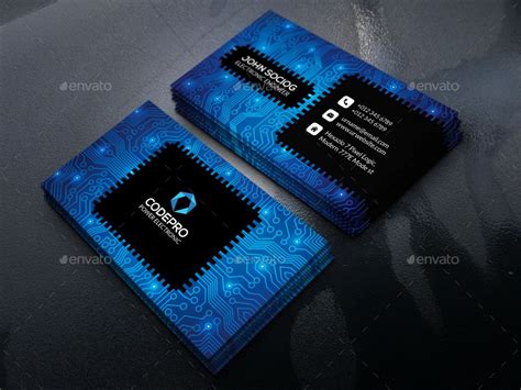 Electronic Business Card | Graphic design business card, Electronic business, Business card ...