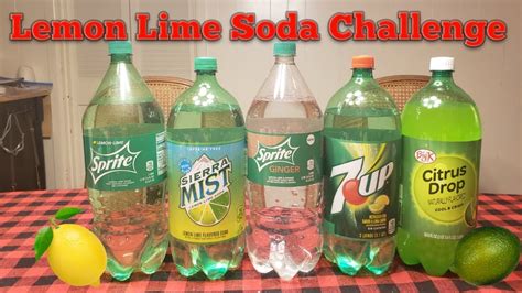 Lemon Lime Soda Challenge - YouTube