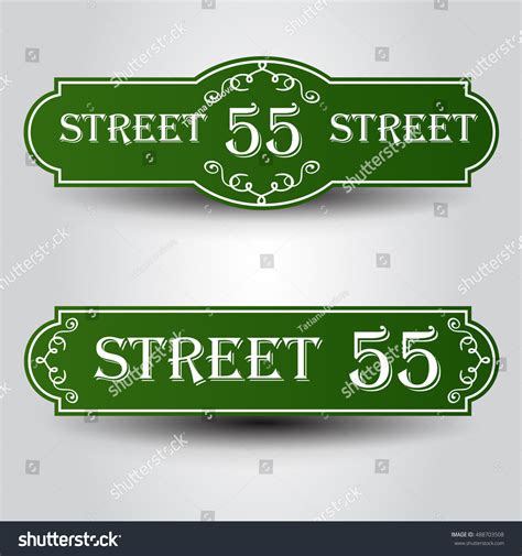 63,548 Vintage street sign Stock Vectors, Images & Vector Art ...