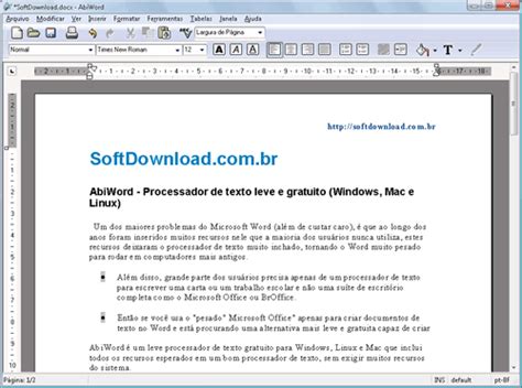 AbiWord - Processador de texto leve e gratuito (Windows, Mac e Linux)