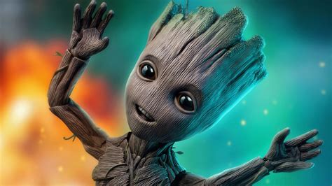 Baby Groot Wallpaper Hd