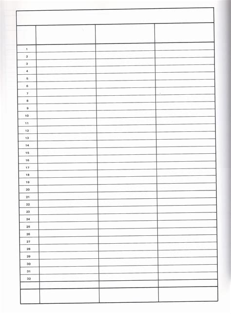 10 Column Worksheet Excel Template – Kidsworksheetfun