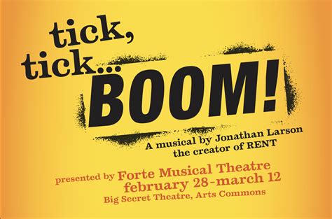 Auditions (Calgary): Tick, Tick... Boom! - Forte Musical Theatre - Theatre Alberta